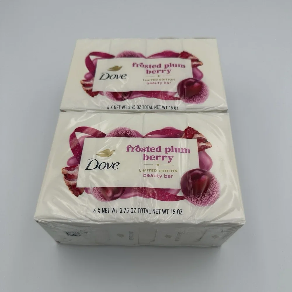 Dove FROSTED PLUM BERRY Limited Edition Holiday Treats Beauty‎ Bar Soap (8)